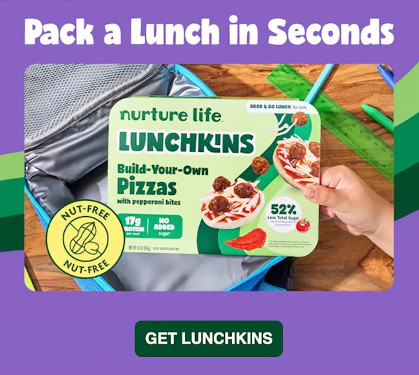 Nurturelife new kids meals Lunchkins ad
