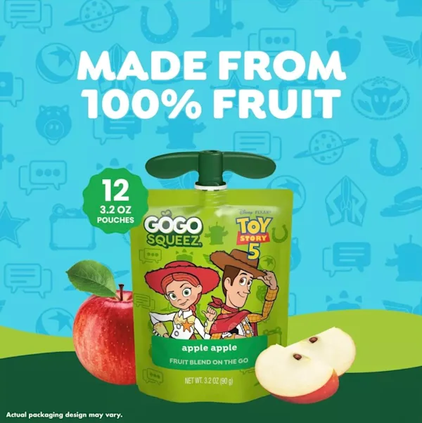 ad Target Gogosqueez applesauce Pixar Toy Story